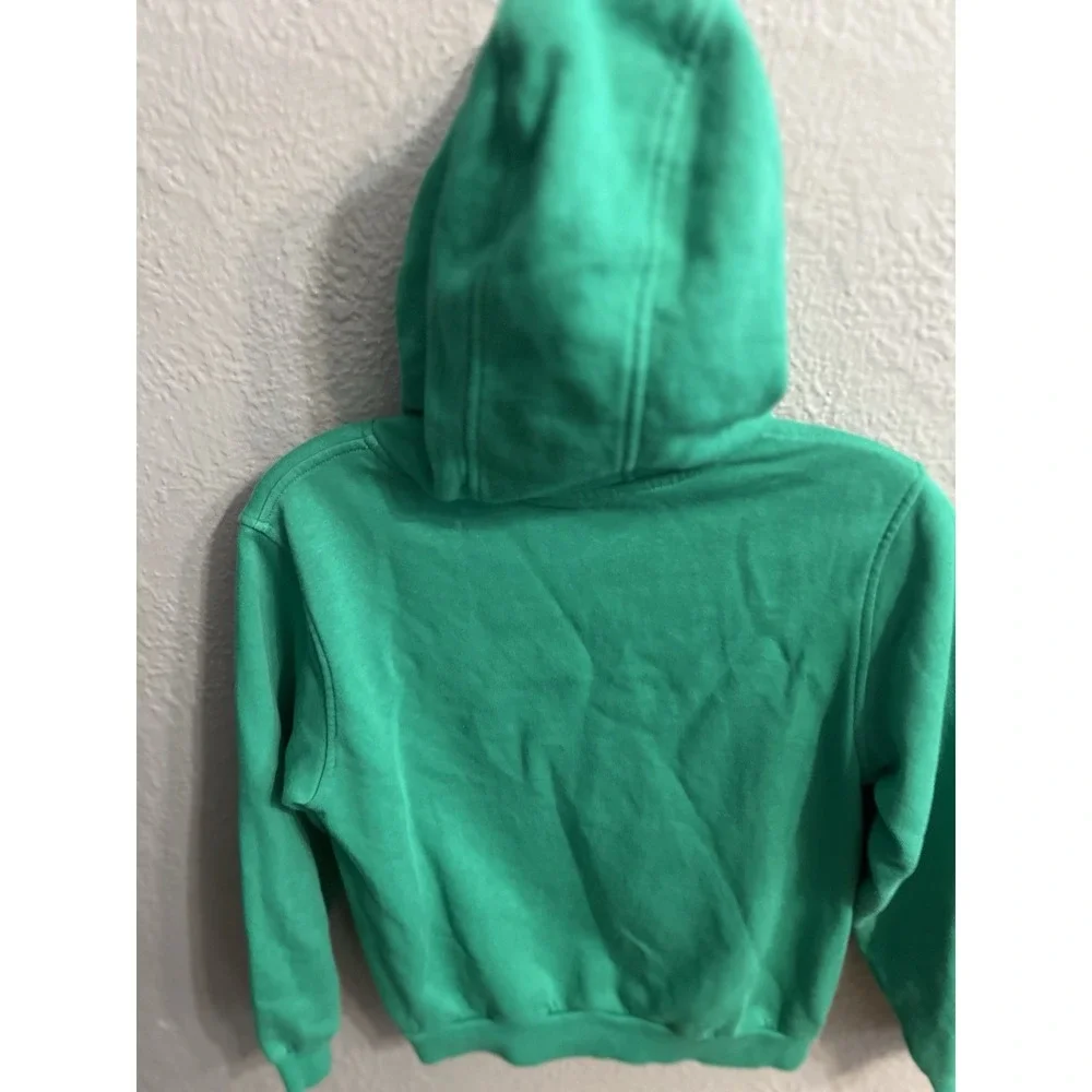 Nike Green Boys Hoodie ‎ White Swoosh Size Medium